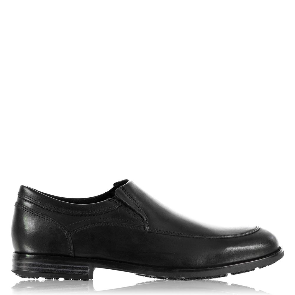 Sapatos Oxford Homem Rockport Apron Pretas,Portugal NOPZX-4319